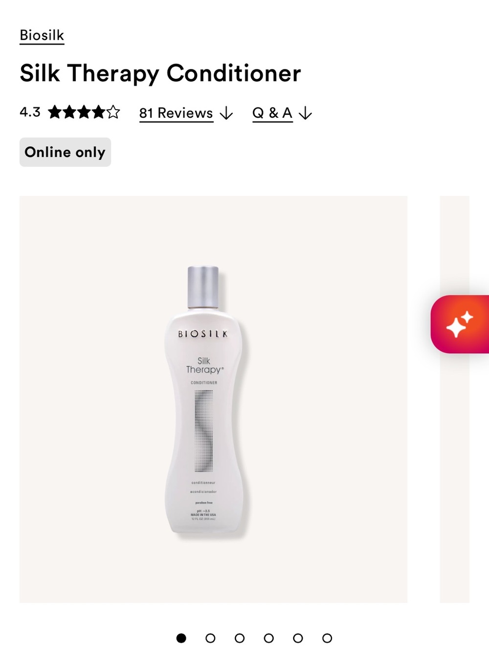 Biosilk Silk Therapy Conditioner